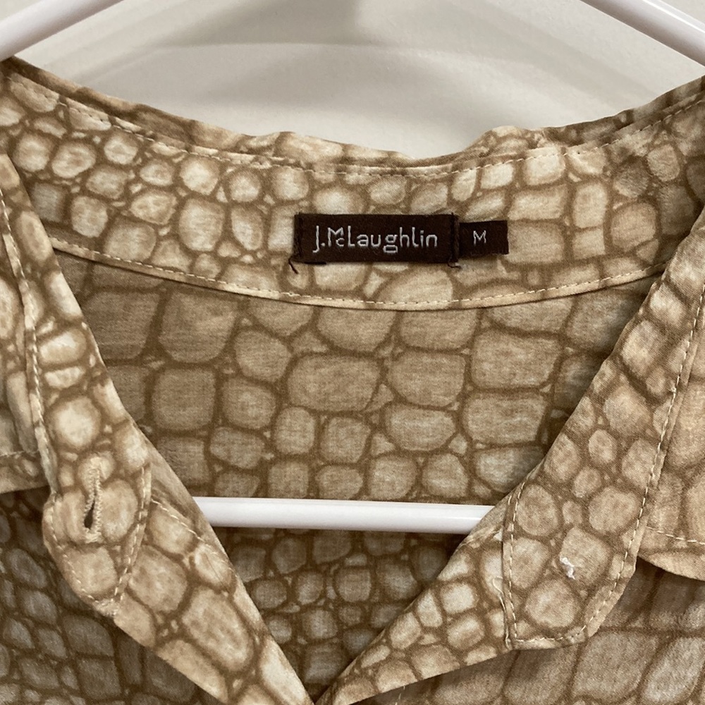 J McLaughlin silk blouse